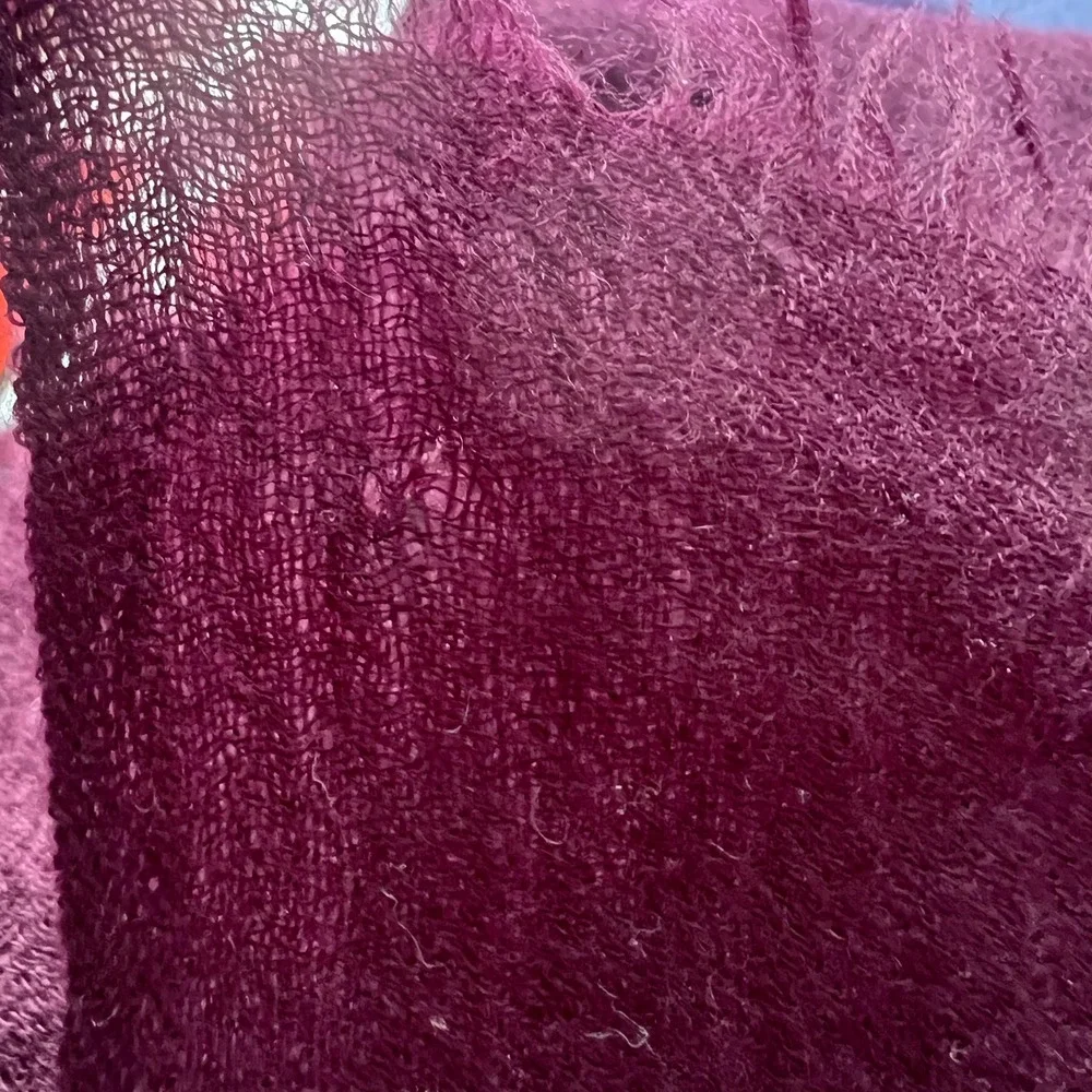Mani‎ Kaaga Moni Purple Scarf 100% Cashmere